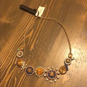 J. Crew Crystal burst statement necklace